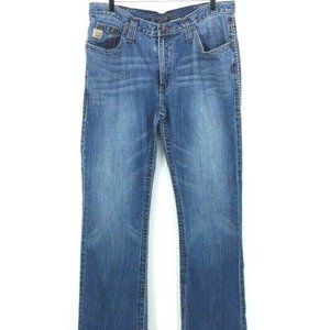Cinch Mens Tanner Straight Leg Jeans Blue 35x38